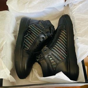 Kurt Geiger Jacob black high top sneaker